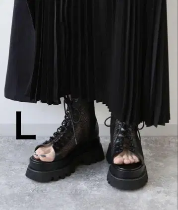 새상품급 HARE (하레) 메쉬 부츠 샌들 블랙 L