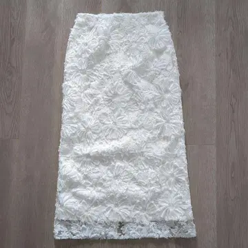 미라 오웬 플라워 튤 패브릭 타이트 스커트 사이즈 0