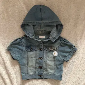 LIZ LISA 리즈리사 반팔 데님 자켓 프리 사이즈