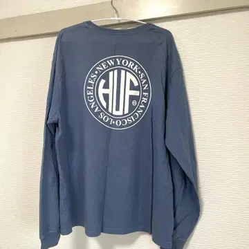 HUF 롱티 스카이블루 L 사이즈