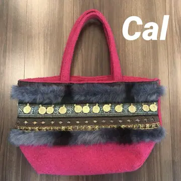 핑크 토트백
