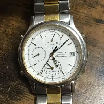 희귀! SEIKO 7T32-6A50 남성용 손목시계
