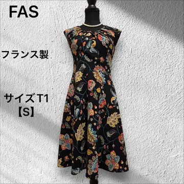 FAS [파스] 원피스 프랑스제 꽃무늬 스트레치 사이즈 T1 [S]