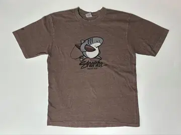 Sharka Surf Co. 반팔 티셔츠 브라운 초코 염색 M 사이즈