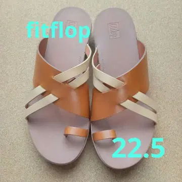 fitflop 바이컬러 가죽 샌들 22.5