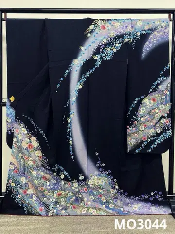 후리소데 럭셔리 금채 금박 조임 기장 165cm