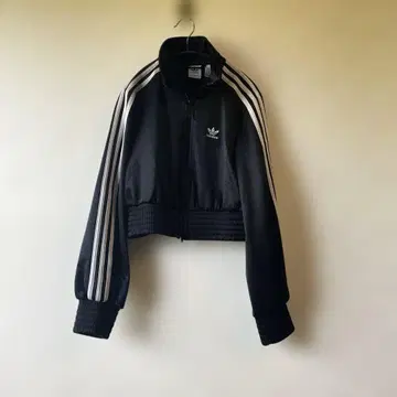 adidas 크롭 자켓 M 블랙 트레포일 로고