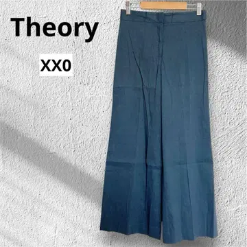 새상품급 Theory 띠어리 TERENA SL 와이드 팬츠 린넨 혼방