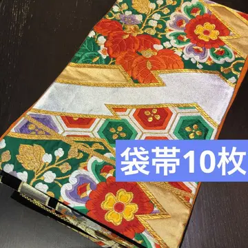 [ 오비 묶음 판매 ] 후쿠로 오비 10장, 리메이크 소재, 핸드메이드용