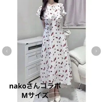 시마무라 nako 체리 패턴 원피스