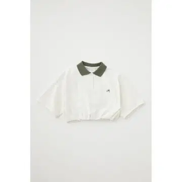 MOUSSY 폴로 셔츠 ELASTIC HEM CROPPED POLO