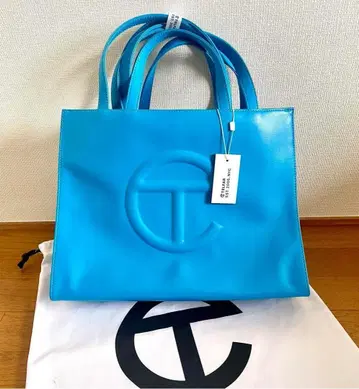 택 포함 새상품 Telfar 텔프아 쇼핑백 미디엄 시안