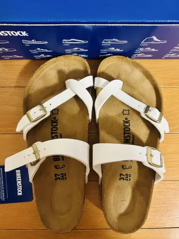 [미사용 새상품] 버켄스탁 37 Mayari 마야리 화이트 24cm