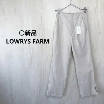 LOWRYS FARM 프렌치 린넨 슬릿 팬츠