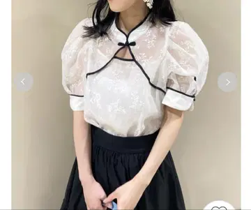 LILY BROWN 자수 차이나 상의