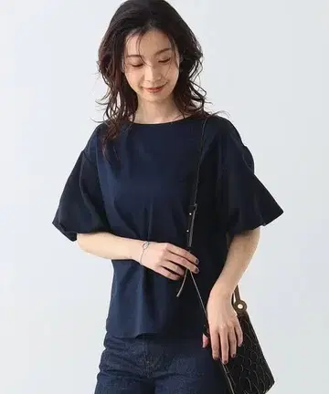 [새상품급] Demi-Luxe BEAMS 콤비 볼륨 슬리브 풀오버