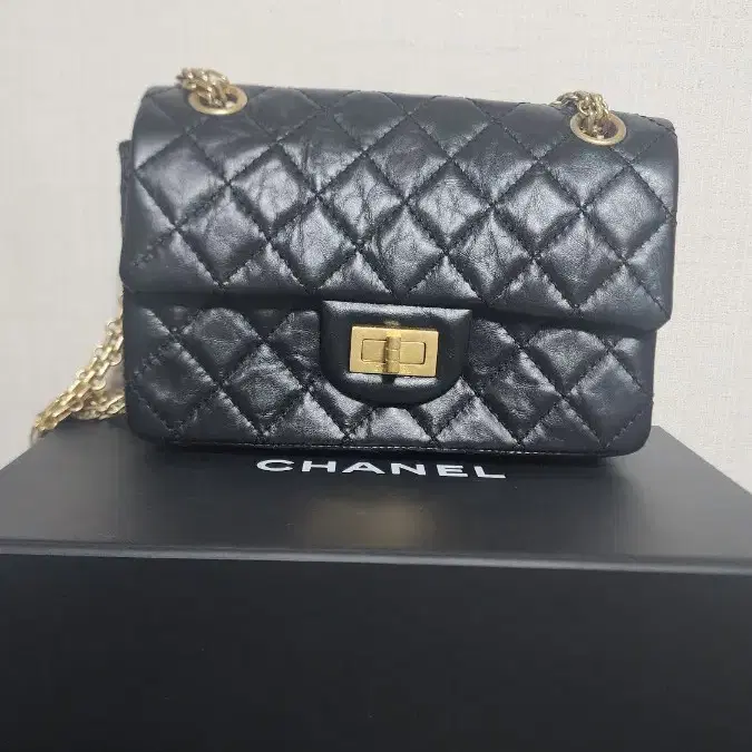 CHANEL | 샤넬 Mini Chanel 2.55 Flap Shoulder Crossbody Bag