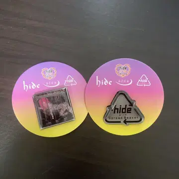 hide 핀즈 캡슐 CD 자켓 & 로고 컬렉션 2점 세트