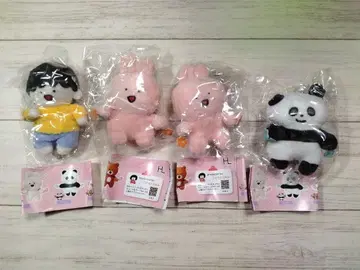 가챠 팔꿈치 가드닝 봉제인형 마스코트 4종 세트