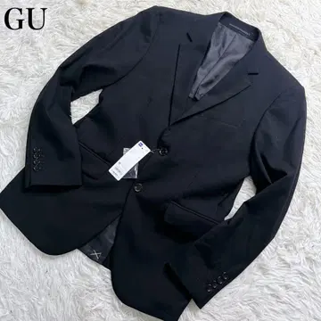 [미사용 새상품] GU 남성용 테일러드 자켓 블랙 M