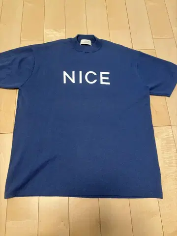 NICENICE MOMENT 반팔 니트 블루