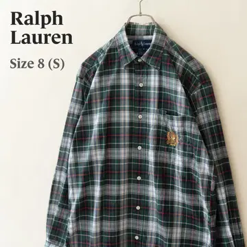 Ralph Lauren 랄프 로렌 긴팔 셔츠 체크 그린 S