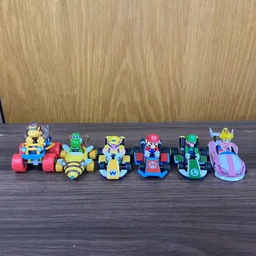 마리오 카트 풀백 피규어 6개 세트