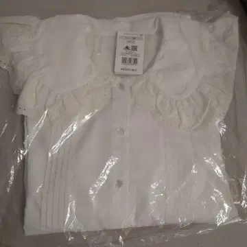 미니 컬러 자수 블라우스 화이트
