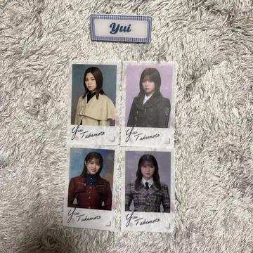 사쿠라자카46 cool 네임 배지 랜덤 스티커 타케모토 유이