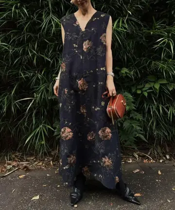 2WAY JEANNETTE ORDINARY LINE DRESS 네이비