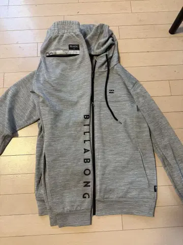 BILLABONG 그레이 집업 후드티 셋업 L 사이즈