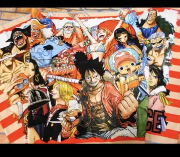 ONE PIECE 원피스 타월 무기와라 스토어 한정판 루피 상디 조로