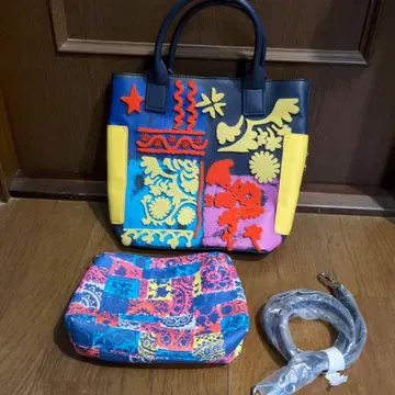 Desigual 멀티컬러 토트백과 파우치