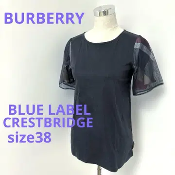 BLUE LABEL CRESTBRIDGE 반팔 T셔츠 38 절개 블랙