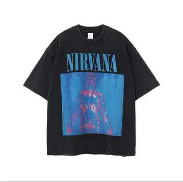 NIRVANA 그래픽 티셔츠 오버 사이즈