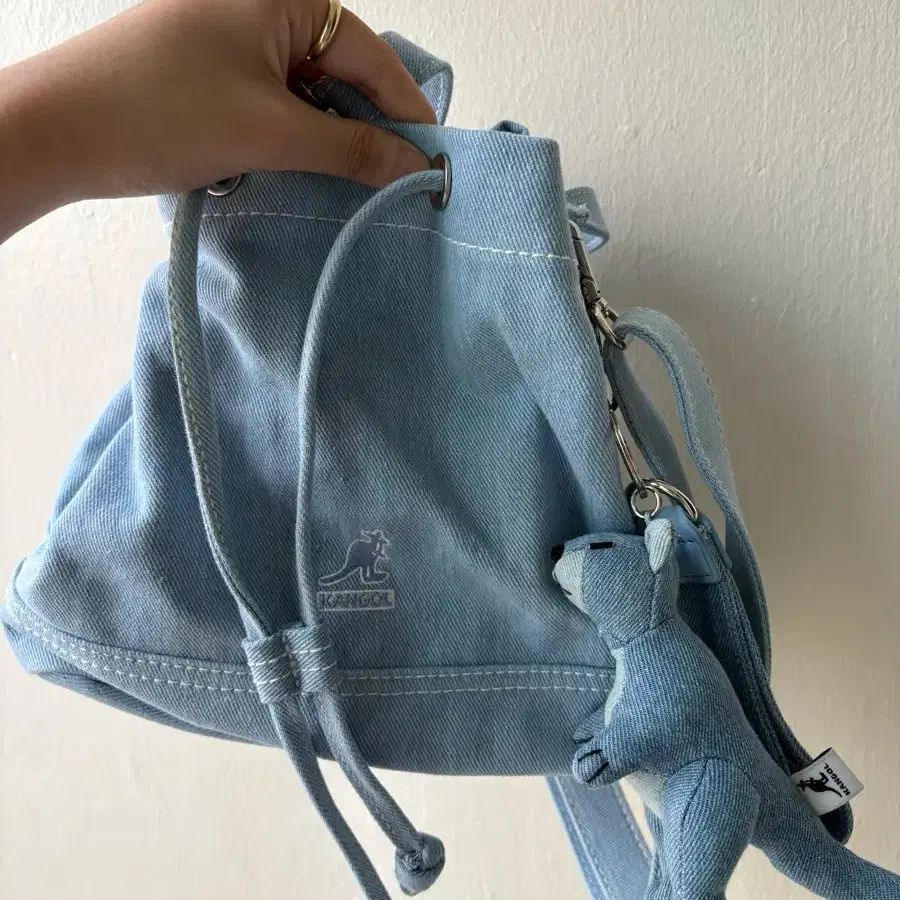 KANGOL 캉골 Kangol Denim Bucket Bag #캉골,#캉골가방,#캉골복조리