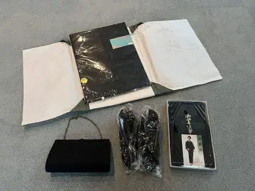 미사용 새상품 기모노 상복 세트 오비 백