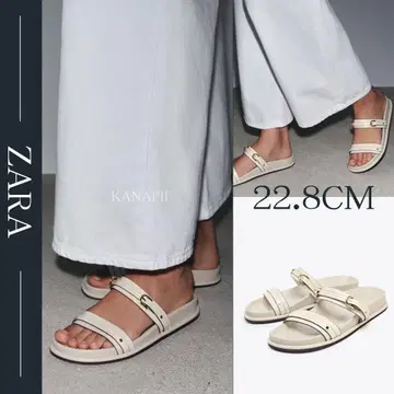 ZARA 자라 버클 플레인 샌들 35 22.8CM