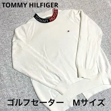 TOMMY HILFIGER 골프 화이트 니트 스웨터 M