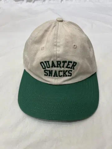 QUARTER SNACKS 캡 베이지/그린