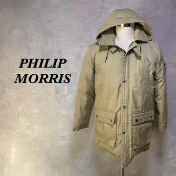 PHILIP MORRIS 다운 자켓 후드 베이지 L 2656