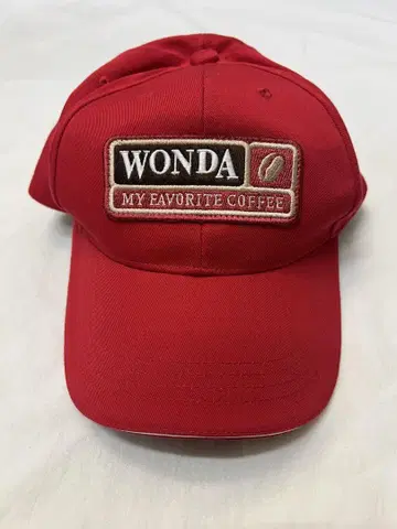 WONDA 빨간색 캡