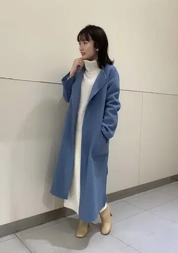 NOBLE W/Ny 리버 노카라 코트