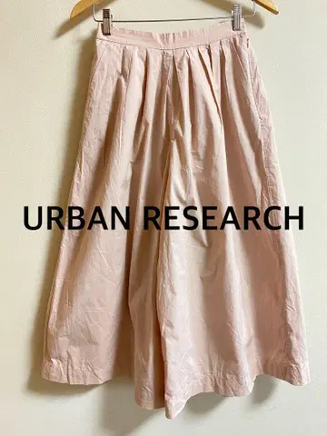 URBAN RESEARCH 어반 리서치 핑크 플리츠 가우초 팬츠