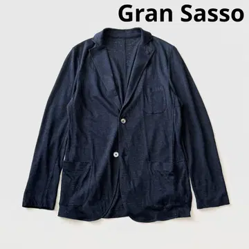 Gran Sasso 그랑사쏘 린넨 저지 니트 재킷