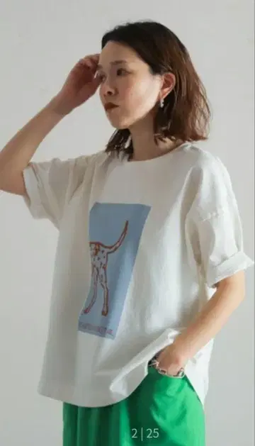 FIL DE FER 달마시안 PT 반팔 TEE
