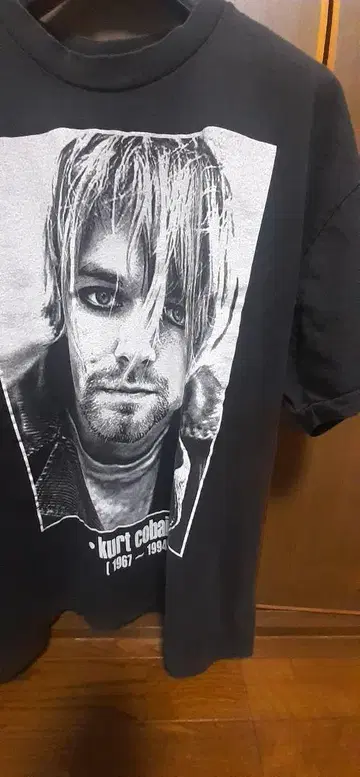 Kurt Cobain 티셔츠 XL 블랙