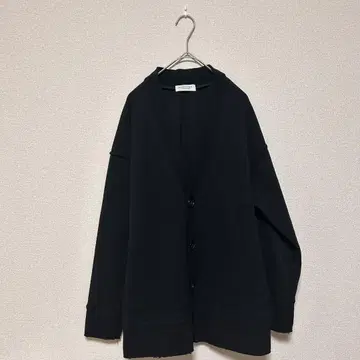 맥피 MACPHEE 남성용 가디건 S 블랙 넉넉한 핏