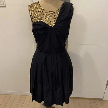 3.1 Phillip Lim 네이비 스팽글 실크 드레스