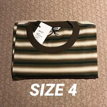 AURALEE GRADIENT 스트라이프 JERSEY L/S TEE